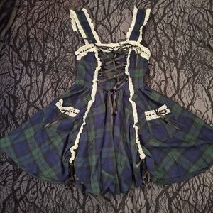 Hell Bunny Plaid Gothic Lolita Dress